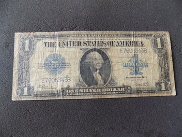1923 $1.00 Silver certificate horse blanket