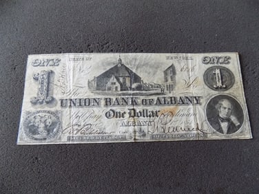 1854 Union Bank of Albany $1.00 note.