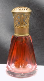 Fancy vintage Lampe Berger French art glass perfume bottle