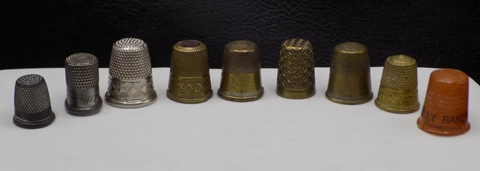 Collection of vintage thimbles
