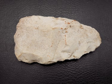 Antique Native American Indian stone oval knife or hide scraper