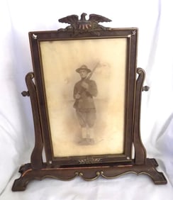Great world war 1 patriotic picture and frame with eagle