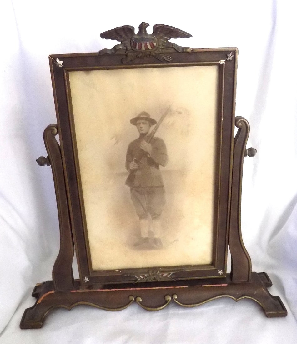 Great world war 1 patriotic picture and frame with eagle (1 of 5)