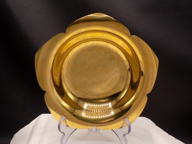 Antique Tiffany sterling silver bowl with gold wash