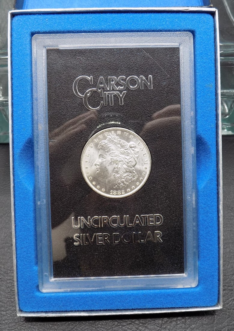 Uncirculated  1882 CC Carson City GSA Morgan Silver Dollar with Box/COA (1 of 6)
