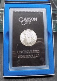 Uncirculated  1884 CC Carson City GSA Morgan Silver Dollar with Box/COA.