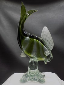 Midcentury modern Murano art glass fish