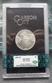 Uncirculated  1884 CC Carson City GSA Morgan Silver Dollar