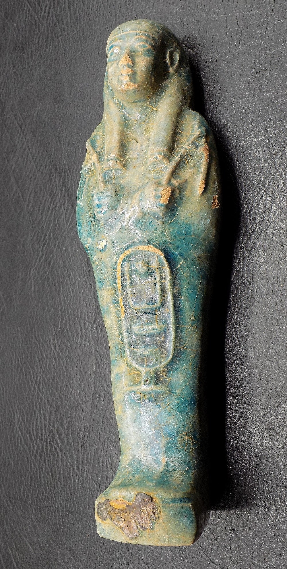Fine ancient Egyptian Faience Shabti figure. (1 of 6)