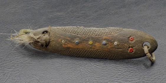 Rare 19th century Inuit Eskimo 4 inch fishing lure
