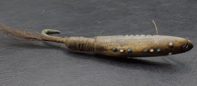 Rare 19th century Inuit Eskimo 5 ½ inch fishing lure