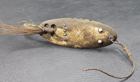 Rare 19th century Inuit Eskimo 4 ¼ inch fishing lure