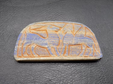 Ancient middle east lapis lazuli tablet