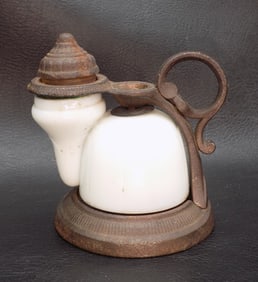 Unusual antique English inkwell