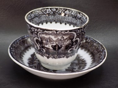 Vintage Wedgewood handleless cup and saucer