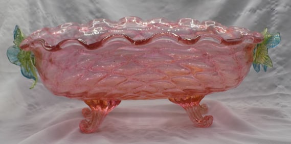 Lovely vintage Venetian style art glass bowl