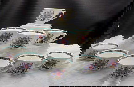 Vintage Wedgewood Floral 1922 partial dinner set