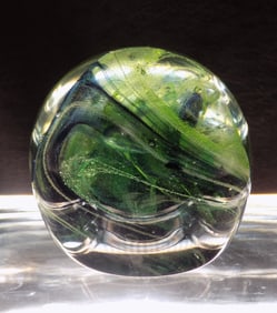 Beautiful vintage art glass paperweight.