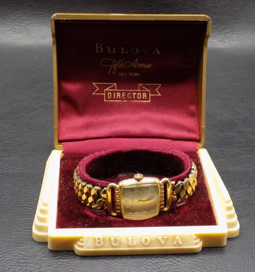 Vintage Bulova Director Men's Mechanical Wristwatch 10k GF in box (1 of 4)