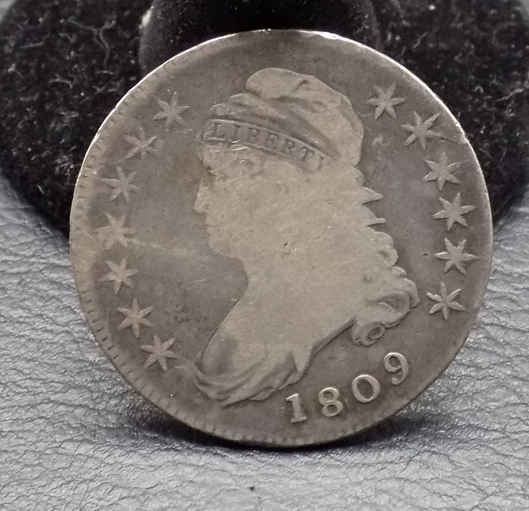 1809 Bust American silver half dollar (1 of 4)