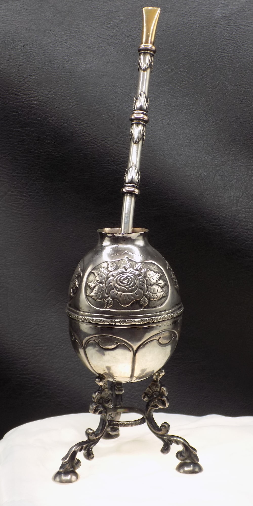 Rare elaborate Yerba Mate Tea Set (1 of 9)