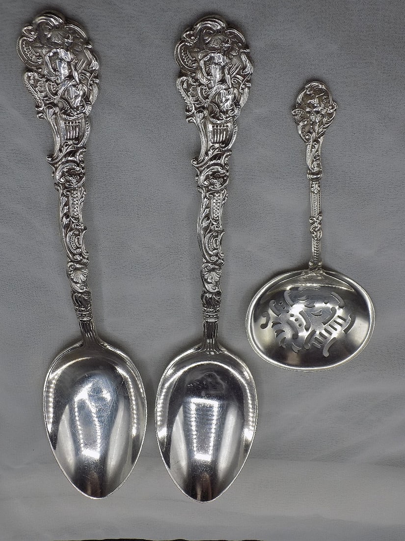 Vintage GORHAM Sterling silver ユニコーン ピアス Vintage Gorham Silver 5