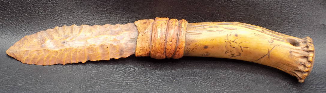 Unusual vintage Native American Indian all wood knife: Unusual vintage Native American Indian all wood knife. In very good original as found condition. Great quality and detail. 11 inches long. For in house shipping. Please call Mike at