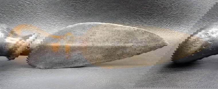 Antique Native American Indian knife: Antique Native American Indian knife. In very good original as found condition. Great quality and detail. 9 ½ inches long. Blade 2 1/8 wide. For in house shipping. Please call Mike at