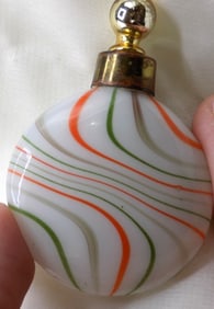 Vintage art glass perfume bottle