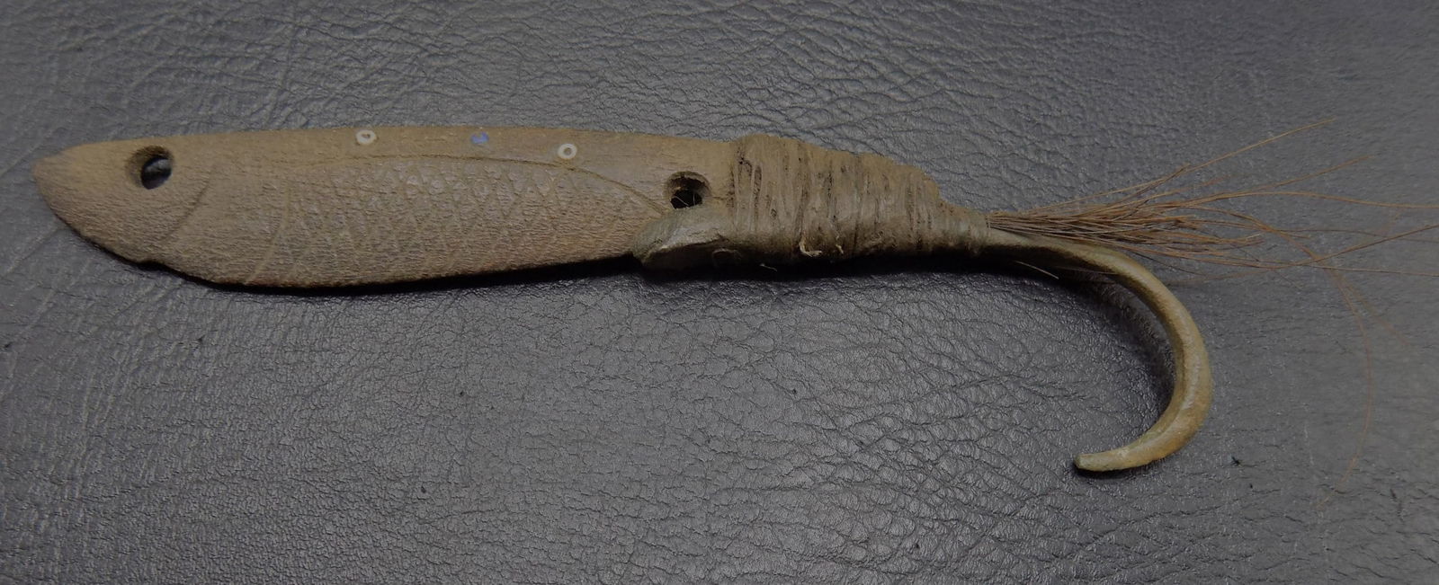 Rare 19th century Inuit Eskimo 5  inch fishing lure (1 of 3)