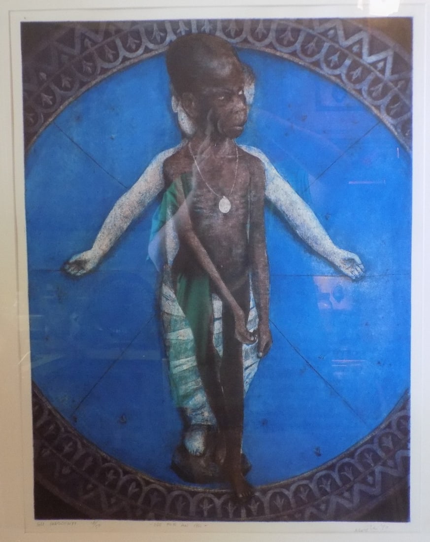 Vintage  Gli Innocenti,  “ Ode for an Ibo"  1970 Moishe Smith, student of Lasansky (1 of 6)