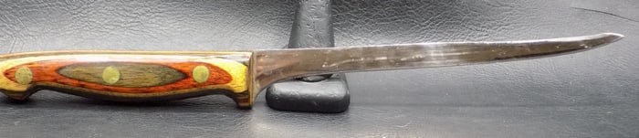 Exceptional vintage Leech Lake Fillet knife and sheath