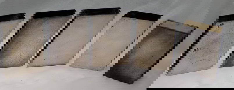 Five vintage sterling silver wood match box holders.: Five vintage sterling silver wood match box holders. Marked as shown in photo. In very good original as found condition. Great quality and detail. 1 5/8 inches long x 1 1/8 wide x &frac12; depth. Tota