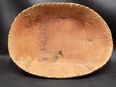 Vintage Native American Indian Chippewa wild rice basket