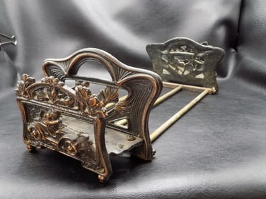 Unusual antique Road Racer extending book ends