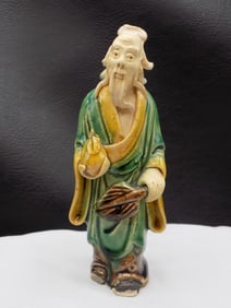 Vintage Chinese Shiwan Figurine Mudman Pottery