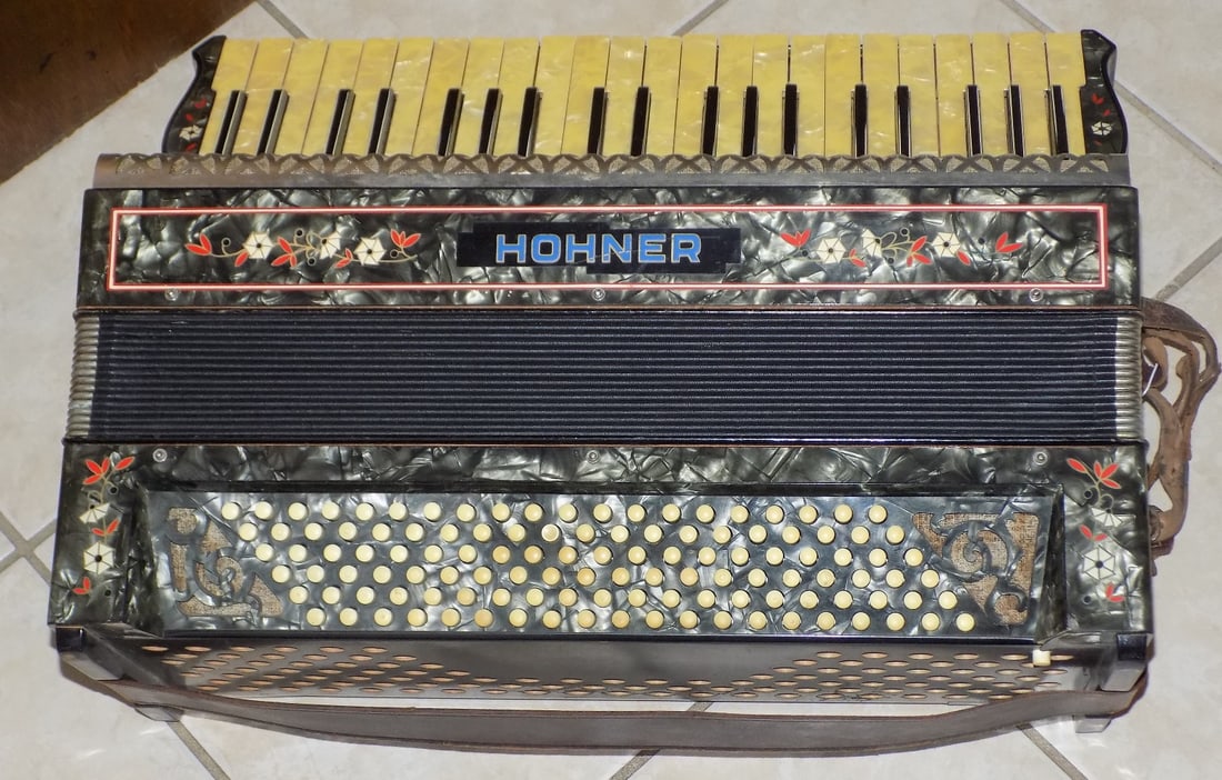 Vintage Hohner Lakeside Accordion, With Case