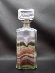 Vintage sand art bottle.