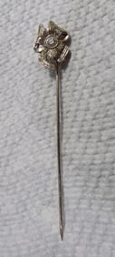 Antique  gold and diamond stick pin