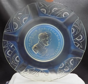 Vintage Sabino France art glass plate King Henry IV.