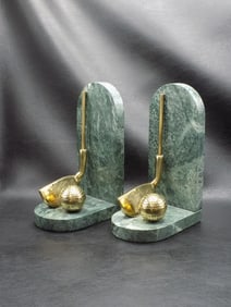 Great pair vintage of Golf bookends