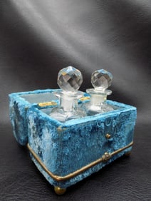 Unusual antique traveling perfume set