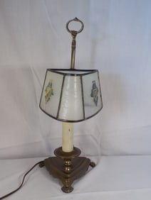 Art Deco adjustable shade table lamp