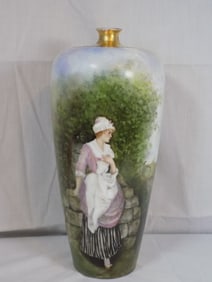 Large antique hand painted Rosenthale
