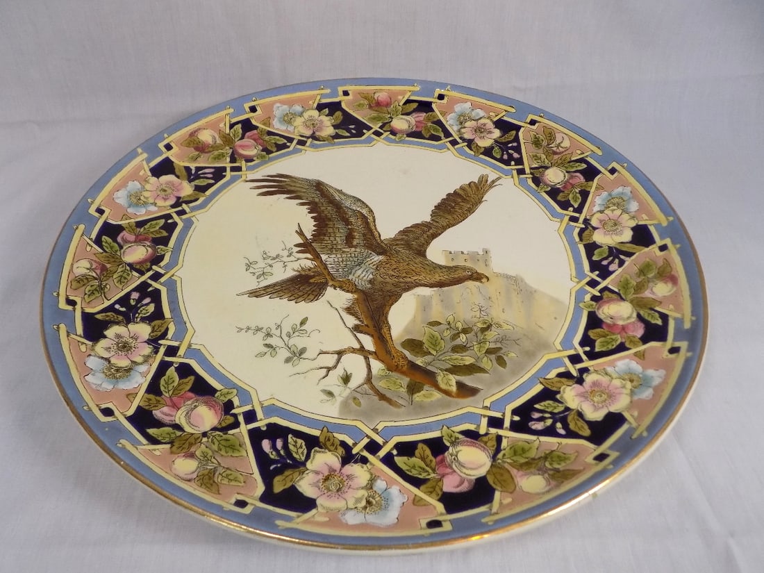 Magnificent large vintage Spode Woodland plaque with eagle (1 of 7)