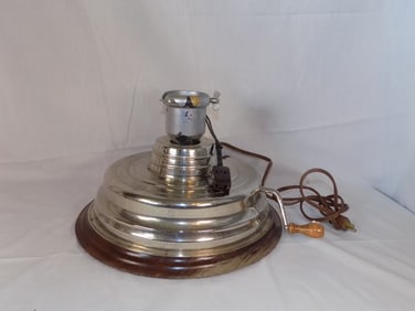 Vintage rotating Christmas tree stand with Swiss Music box