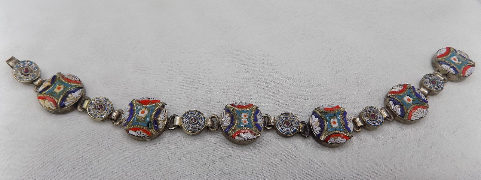 Very fine vintage micro Mosaic bracelet (1 of 6)