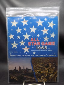1965 All  Star Baseball Game Official Program. Near Mint condition