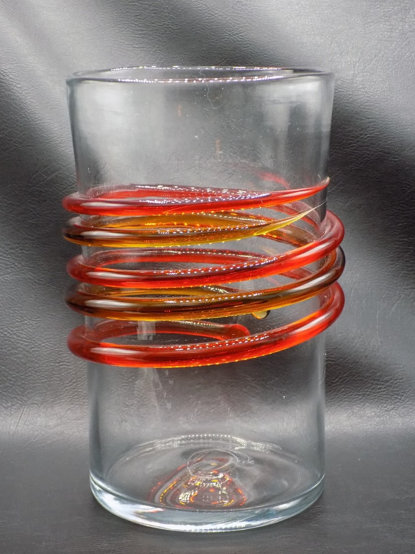 Midcentury  Blenko art glass vase (1 of 7)