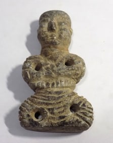 Ancient Bactrian Schist stone idol statue
